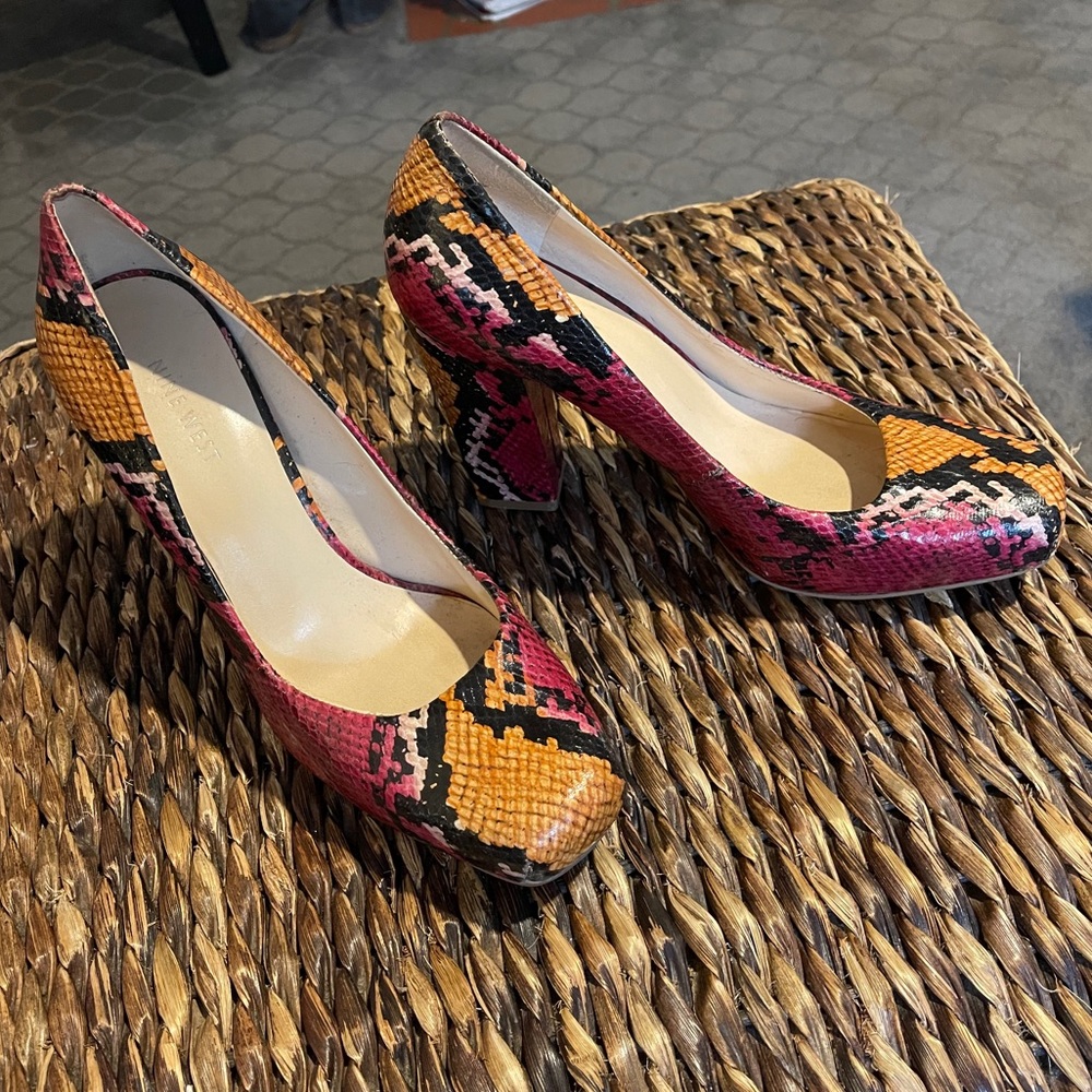 SALE! Nine West square toe pumps. Size 9.5.